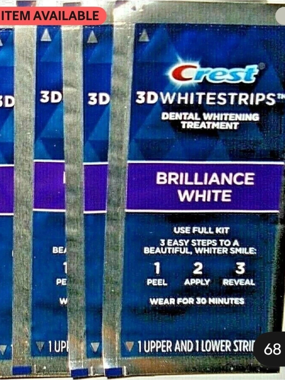 Crest 3D Whitestrips Brilliance White Dental Whitening Treatment
